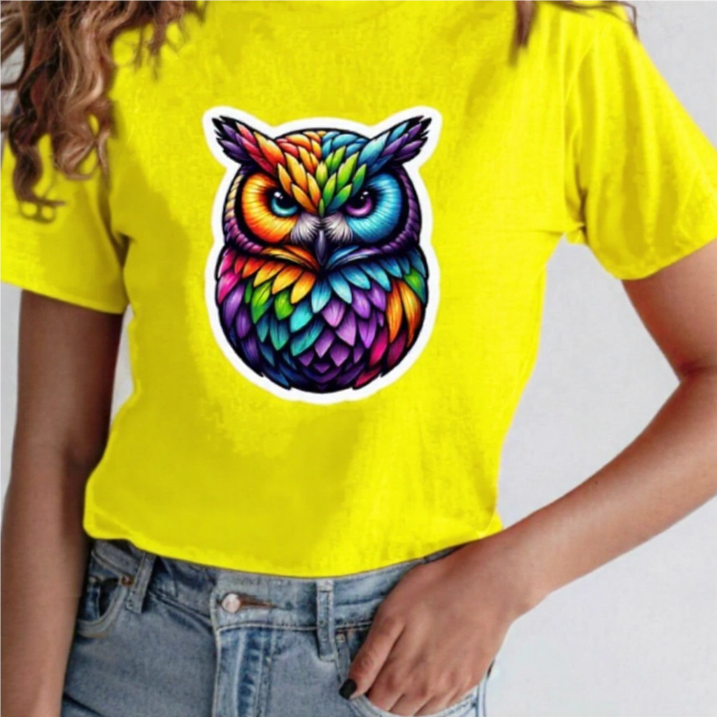 Rainbow Animals T-Shirt Collection: Owl