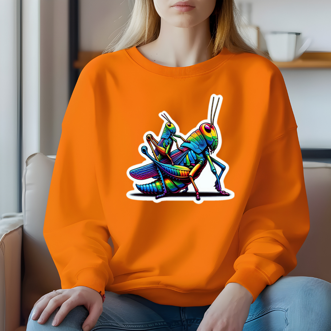 Rainbow Grasshoppers Crewneck Sweatshirt