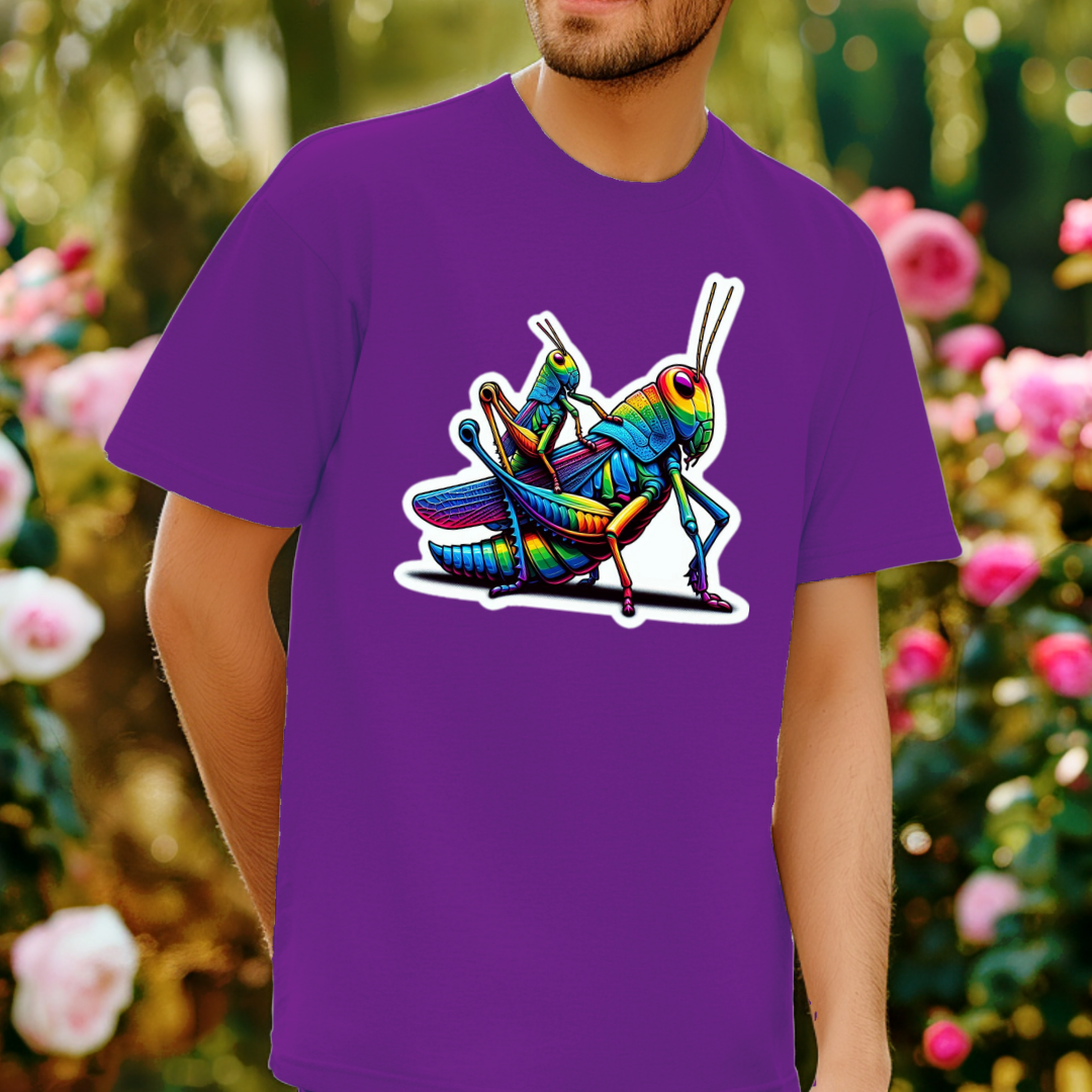 Rainbow Grasshoppers Unisex Soft T-Shirt