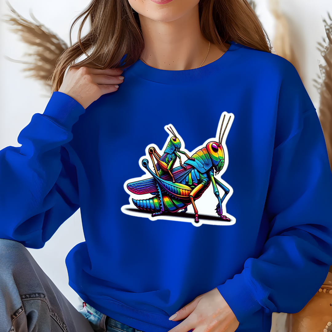 Rainbow Grasshoppers Crewneck Sweatshirt