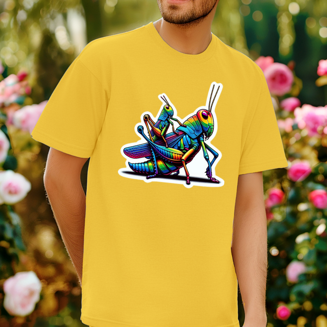 Rainbow Grasshoppers Unisex Soft T-Shirt