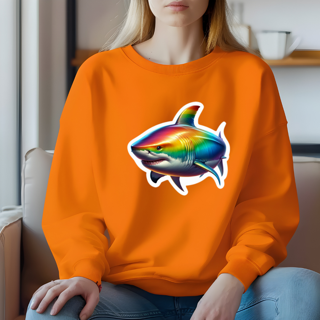 Rainbow Great White Crewneck Sweatshirt