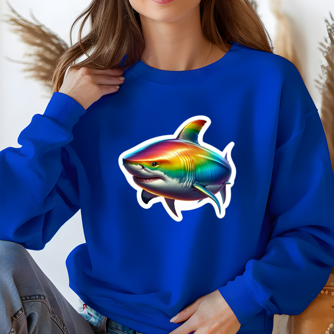 Rainbow Great White Crewneck Sweatshirt