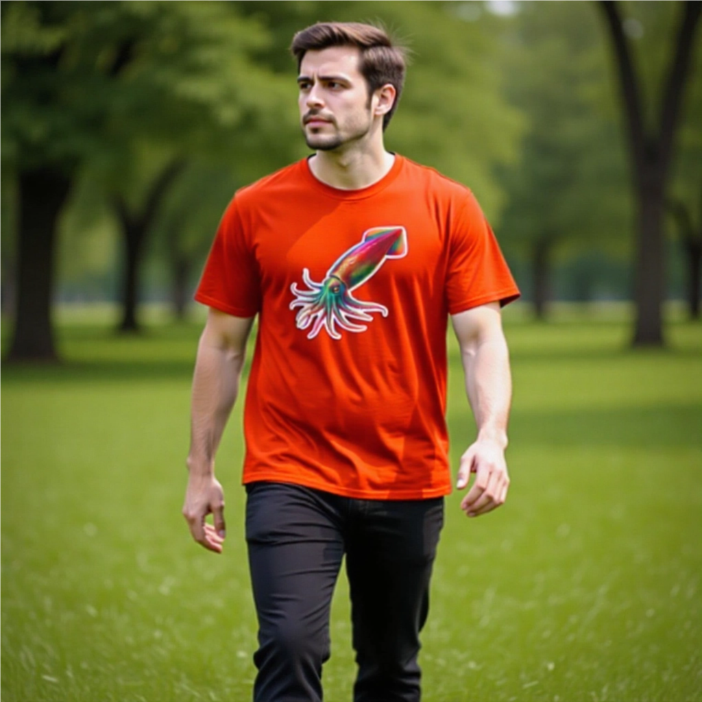 Rainbow Animals T-Shirt Collection: Squid
