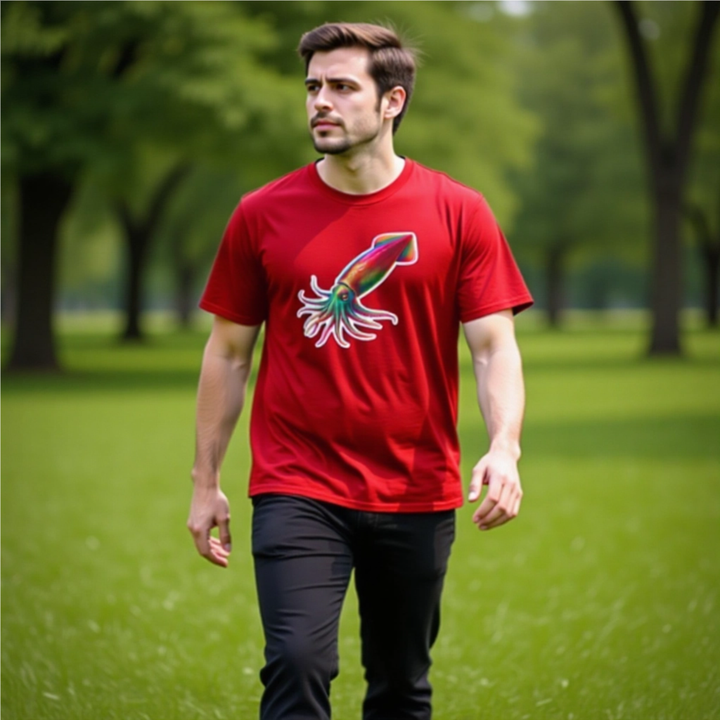 Rainbow Animals T-Shirt Collection: Squid