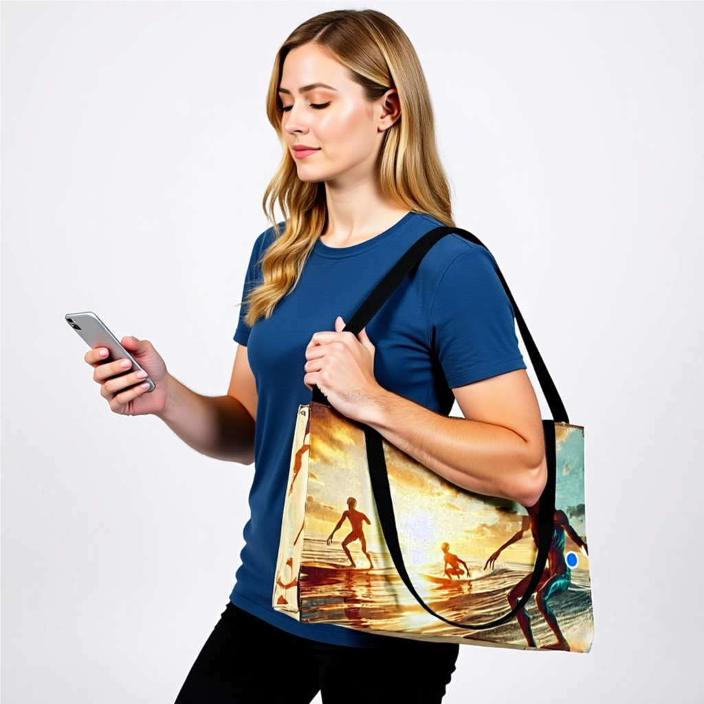 Sunset Surfer's Weekender Tote