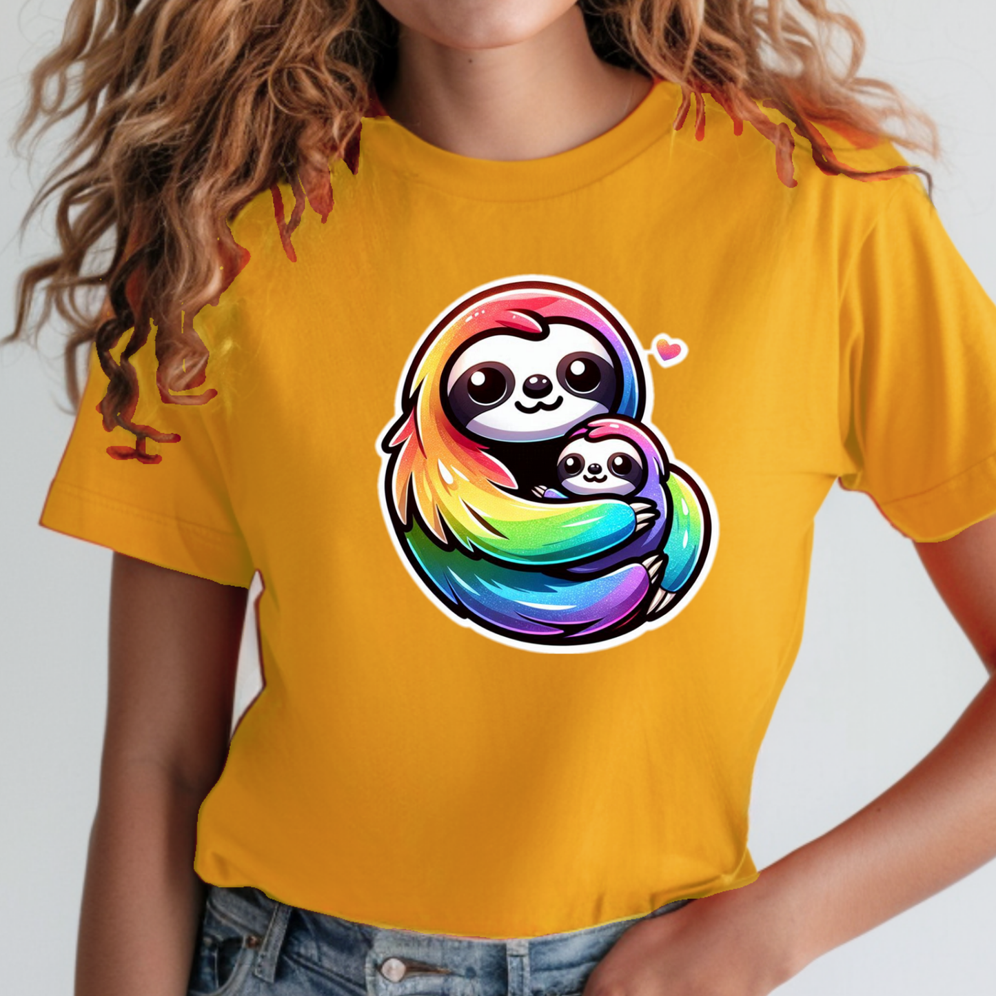 Rainbow Animals T-Shirt Collection: Cute Sloths