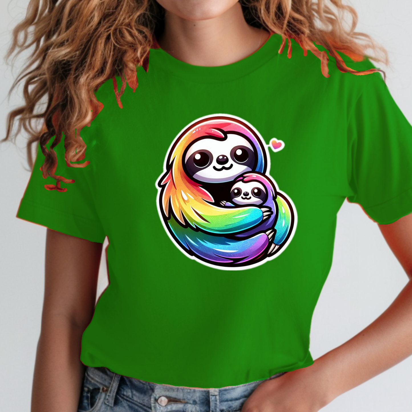 Rainbow Animals T-Shirt Collection: Cute Sloths
