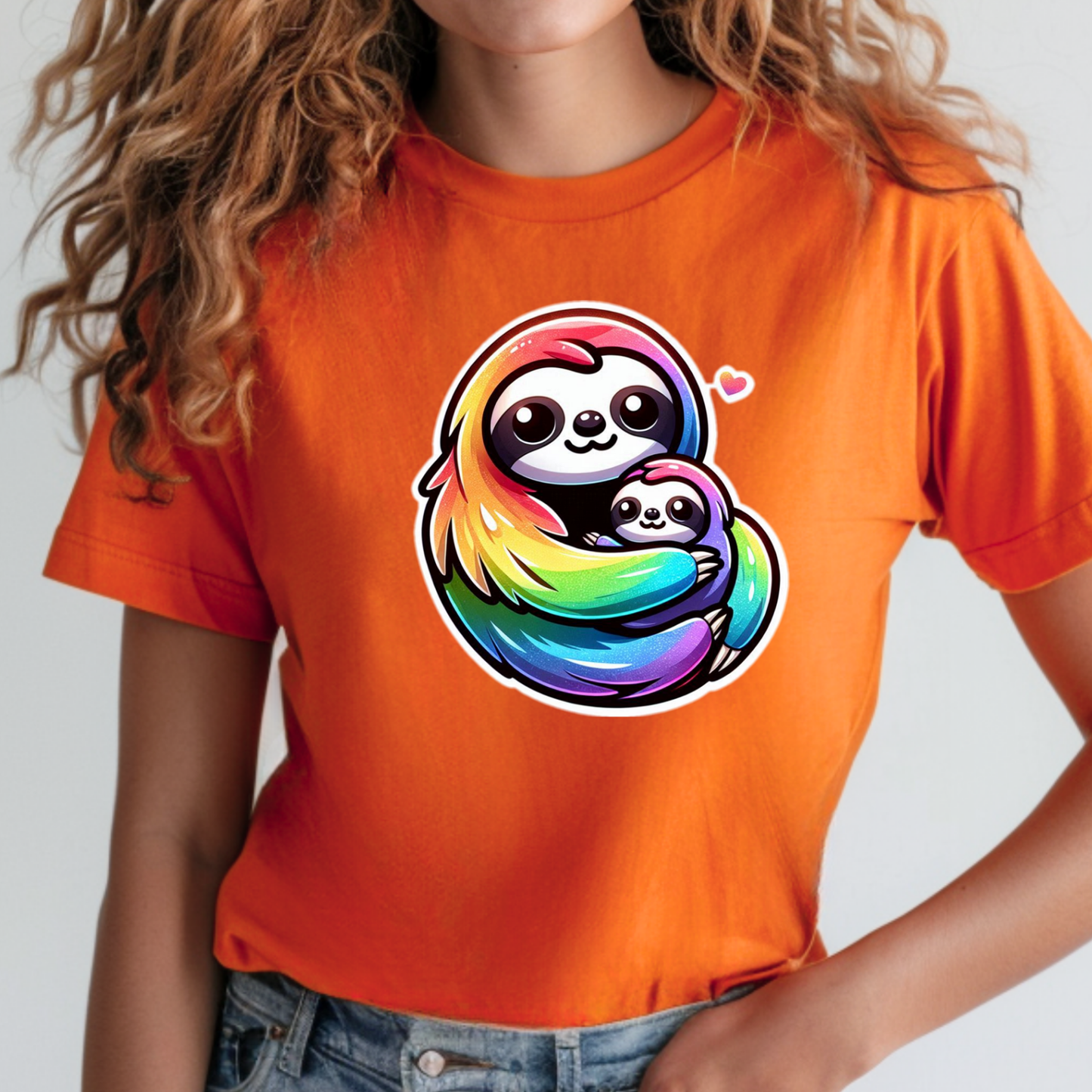 Rainbow Animals T-Shirt Collection: Cute Sloths