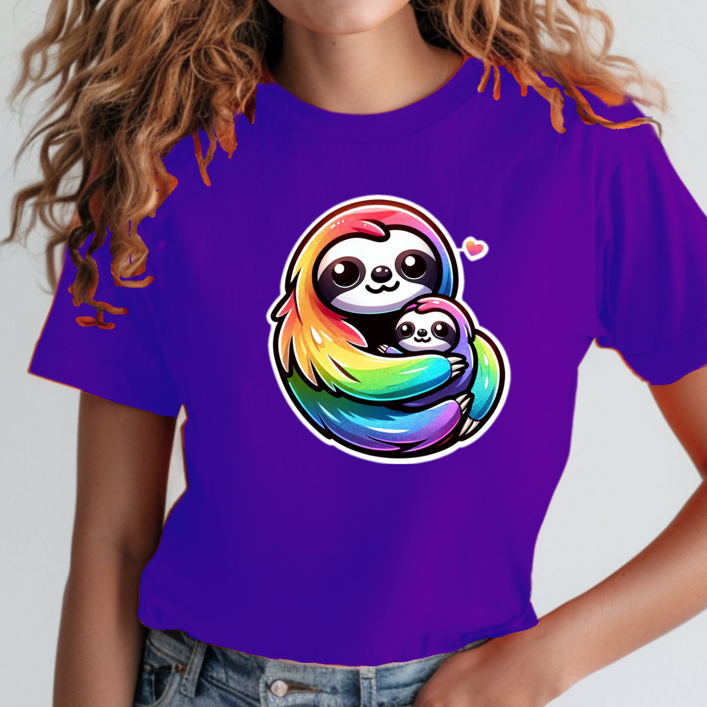 Rainbow Animals T-Shirt Collection: Cute Sloths