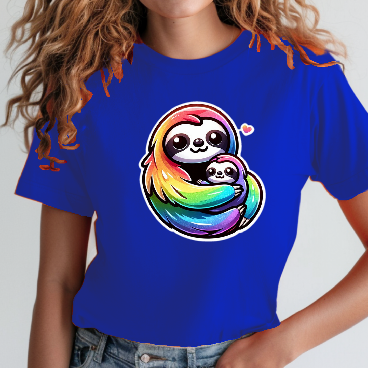 Rainbow Animals T-Shirt Collection: Cute Sloths