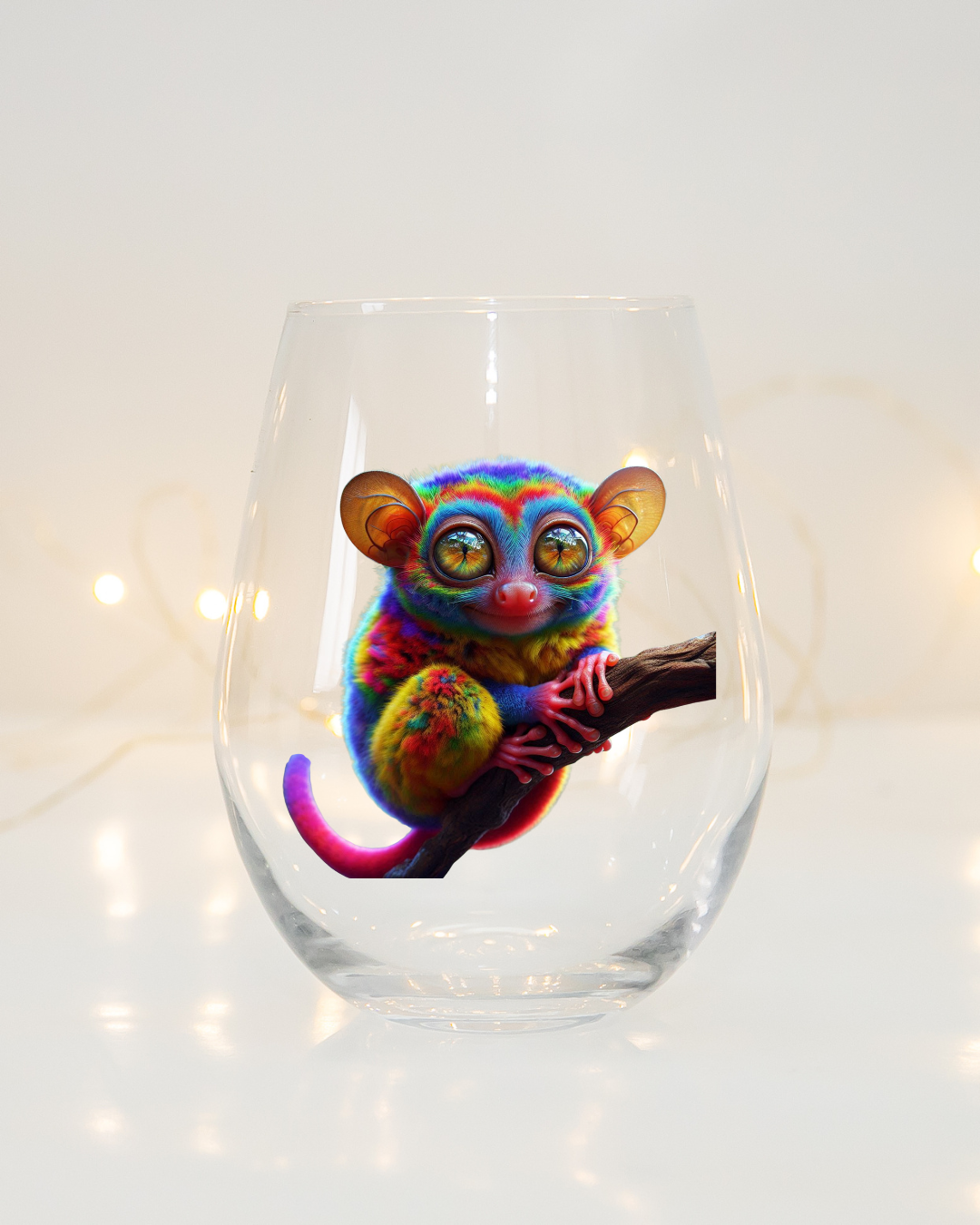 Rainbow Tarsier Whiskey Glass
