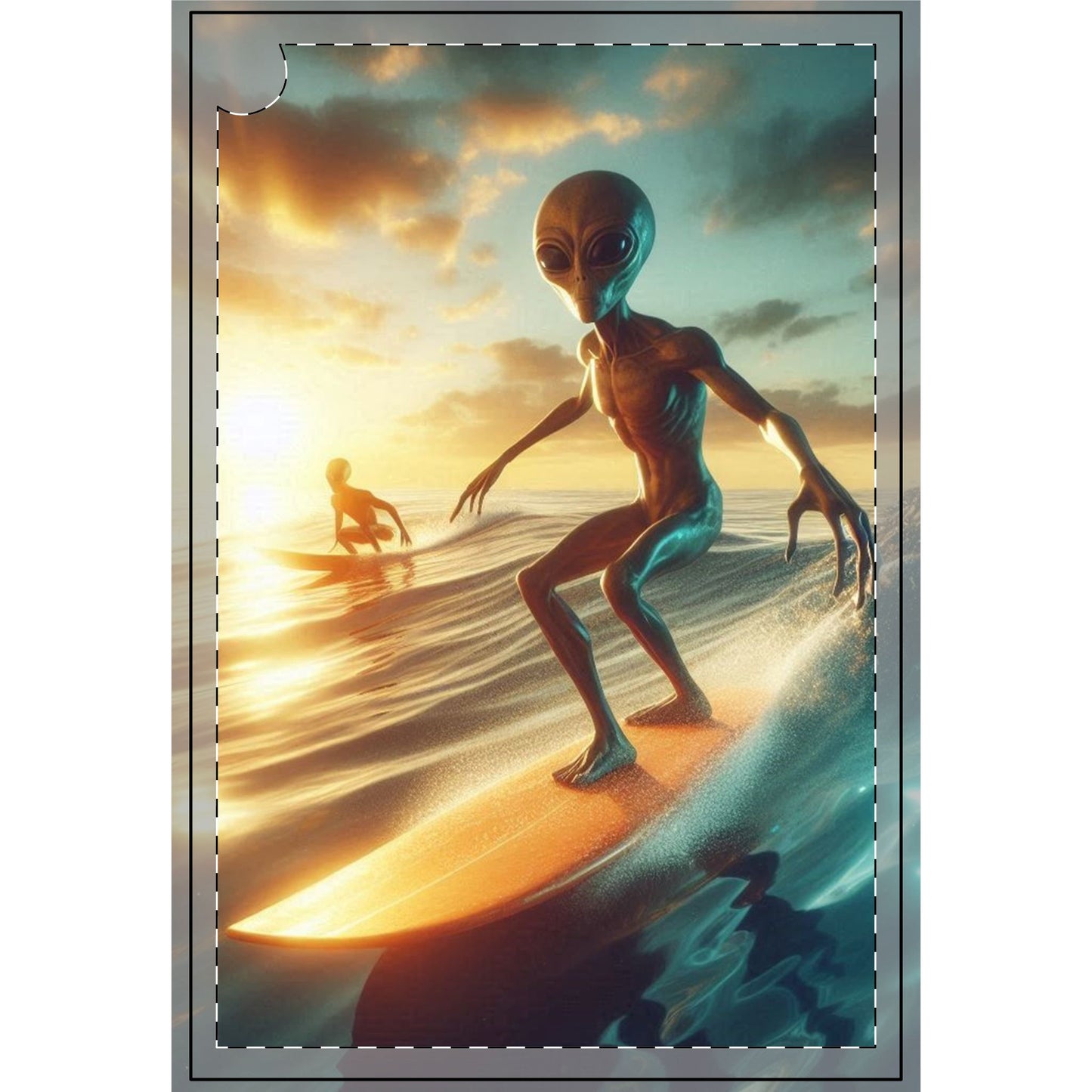 Sunset Surfers Golf Towel
