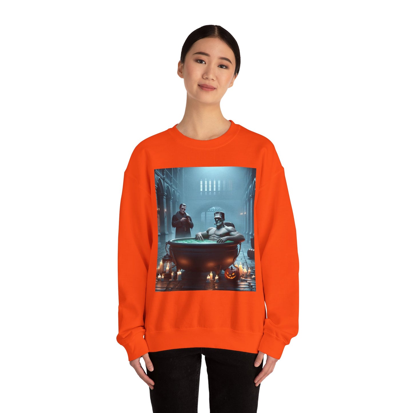 Frankenstein Hot Tub Halloween Sweatshirt