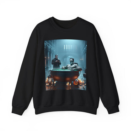 Frankenstein Hot Tub Halloween Sweatshirt