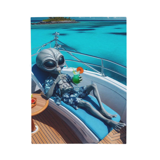 Billionaire Bob the Alien Velveteen Plush Blanket