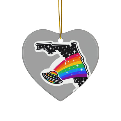 Alien Pride State Ornaments Grey