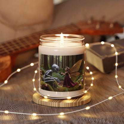 Alien Converses with Faery Scented Candle