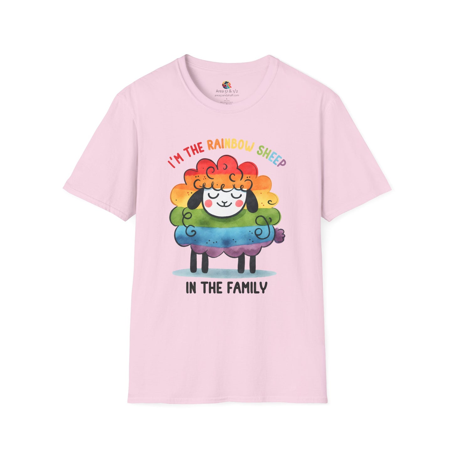 Rainbow Sheep of the Family Softstyle T-Shirt