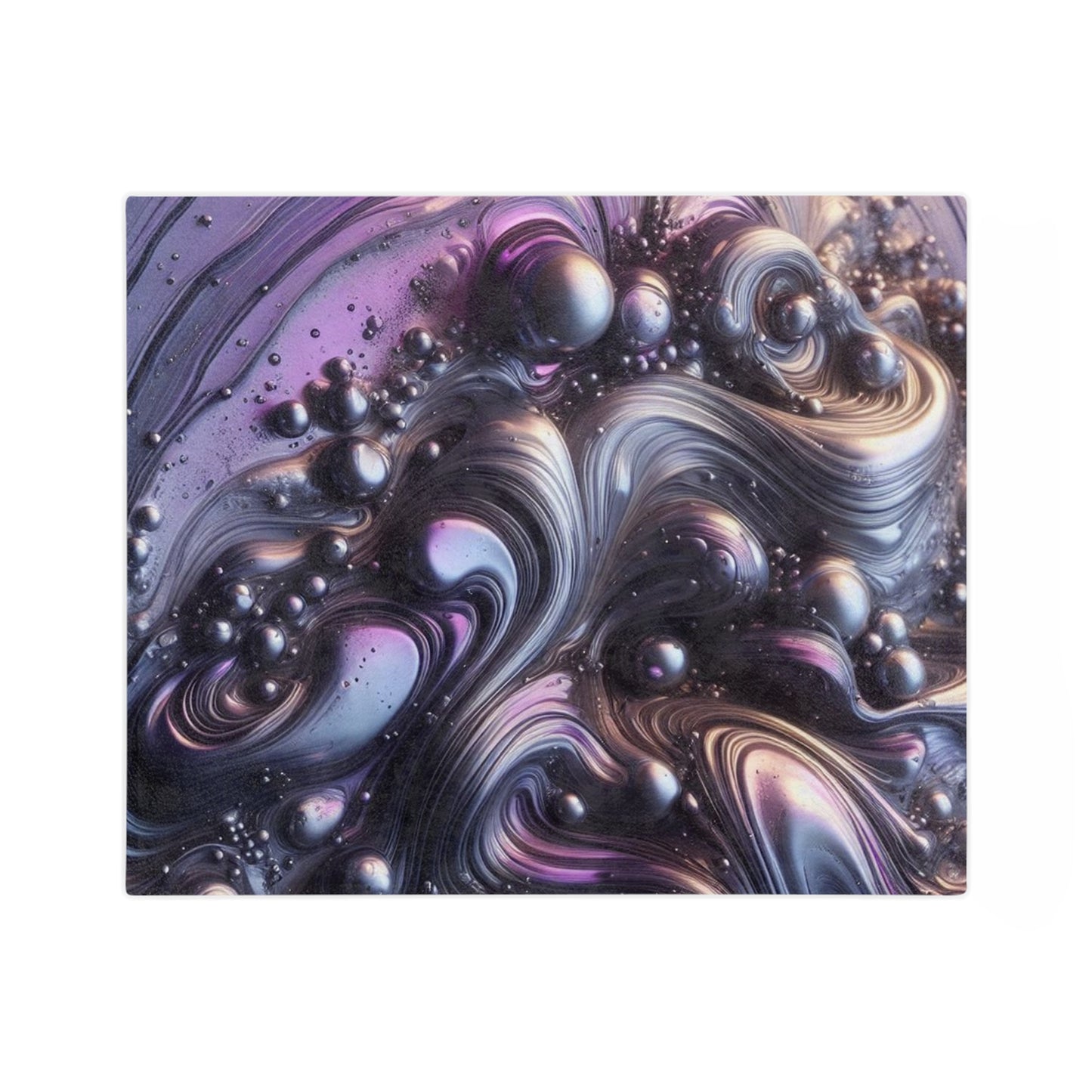 Molten Purple  Velveteen Microfiber Blanket