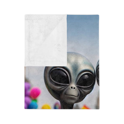 PRIDE Aliens Microfiber Blanket