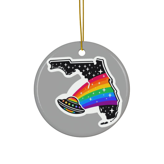 Alien Pride State Ornaments Grey