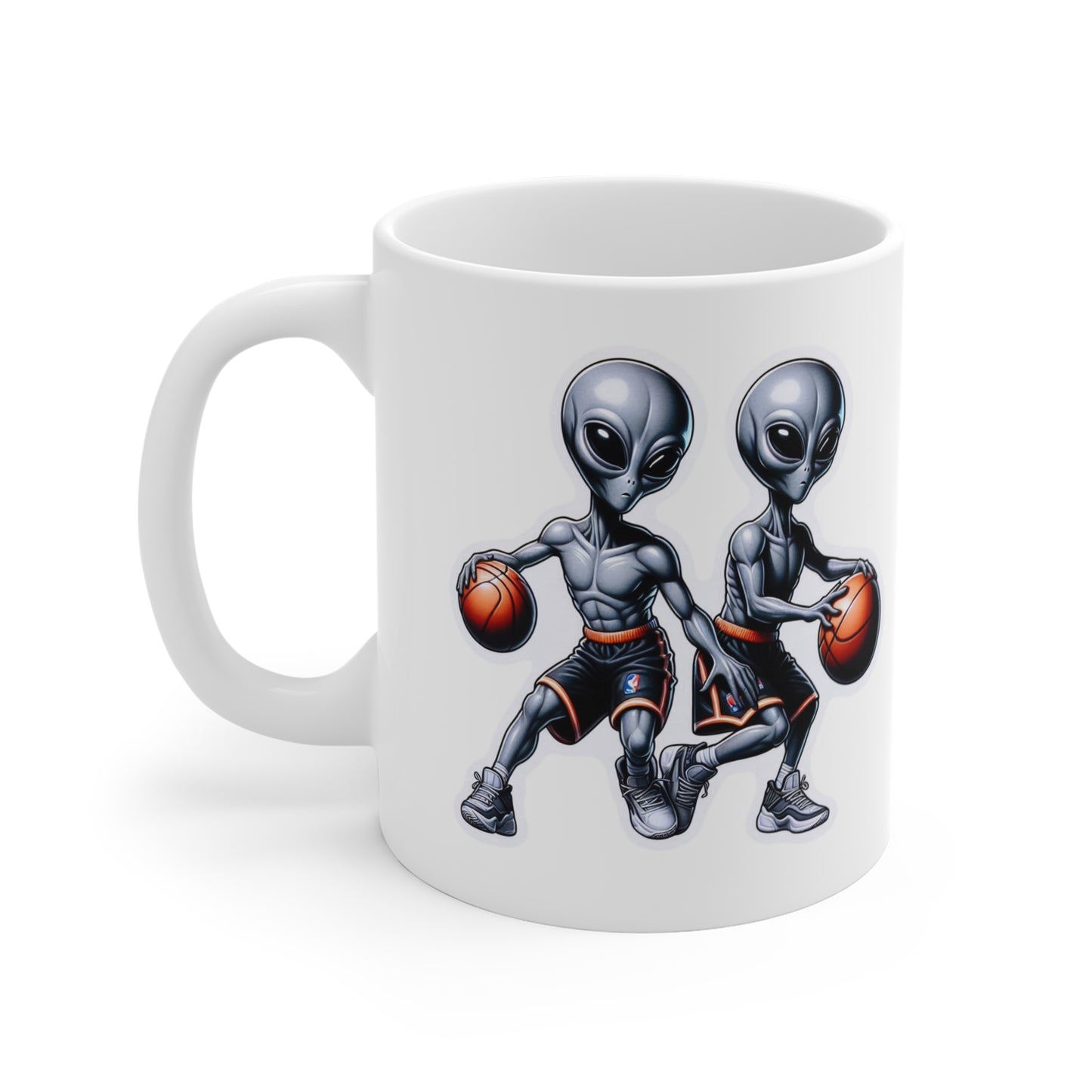 Alien Basketball Comic Coffee Mug