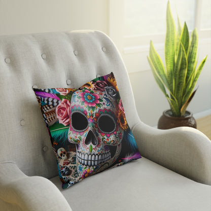 Sugar Skull Throw Pillow