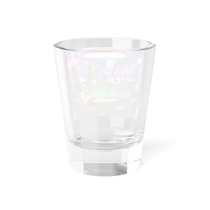 Dogs, Cards, Aliens and Alcohol Shot Glass