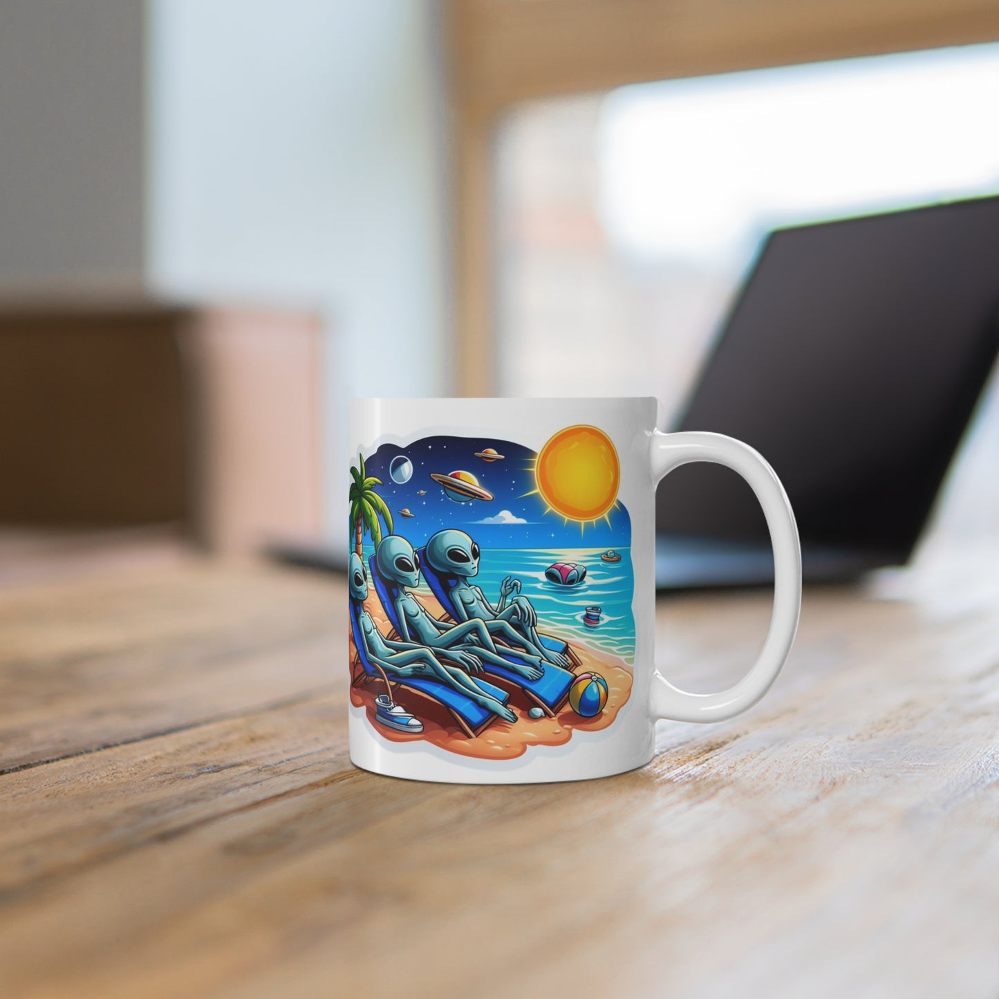 Alien Bois at the Beach  Mug