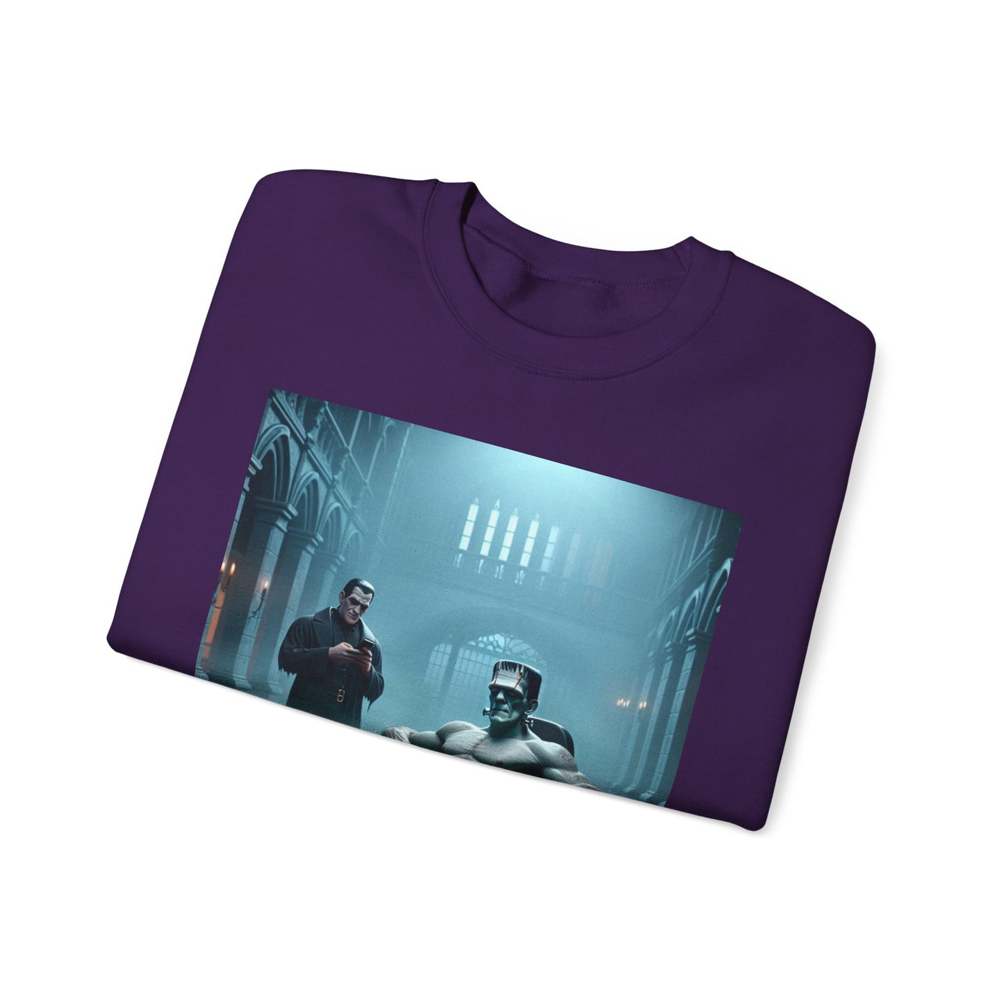Frankenstein Hot Tub Halloween Sweatshirt