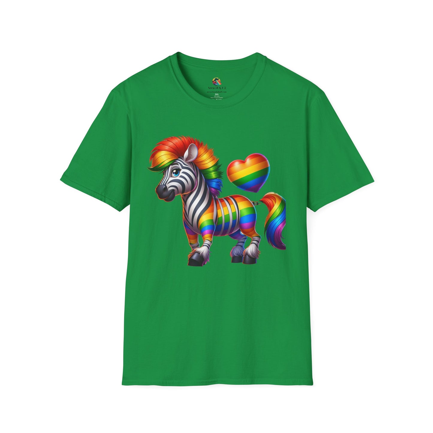 Pride T-Shirt Collection Rainbow Zebra!