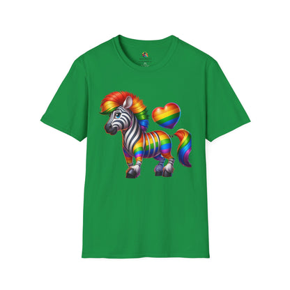 Pride T-Shirt Collection Rainbow Zebra!