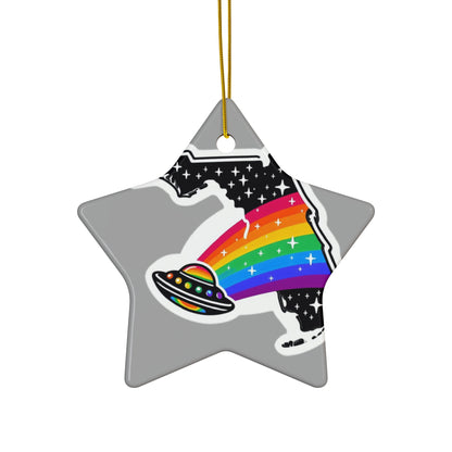 Alien Pride State Ornaments Grey