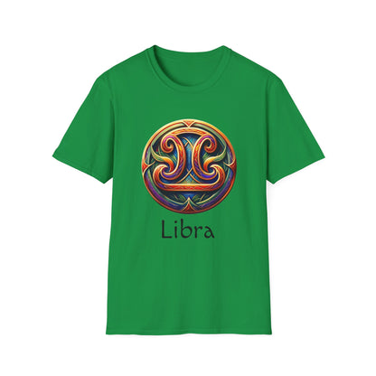 Celtic Design Astrological Symbol Unisex Soft style T-Shirt-Libra