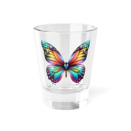 Rainbow Butterfly Shot Glass