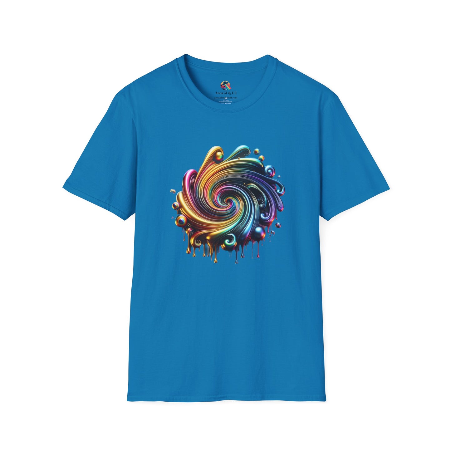 Rainbow Metallic Drip T-Shirt - Gay Pride