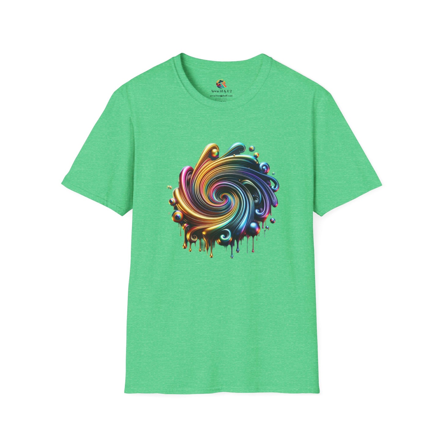 Rainbow Metallic Drip T-Shirt - Gay Pride