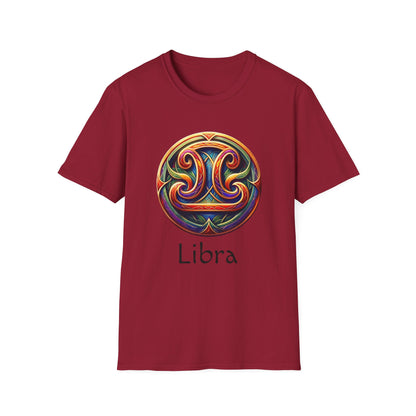 Celtic Design Astrological Symbol Unisex Soft style T-Shirt-Libra