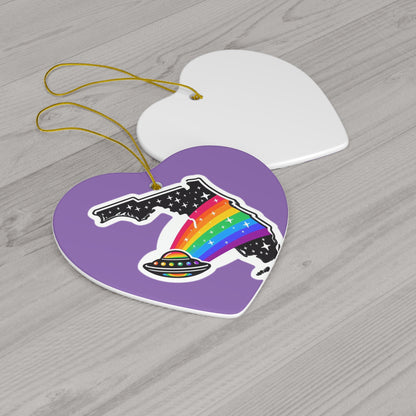 Alien Pride State ornaments Purple