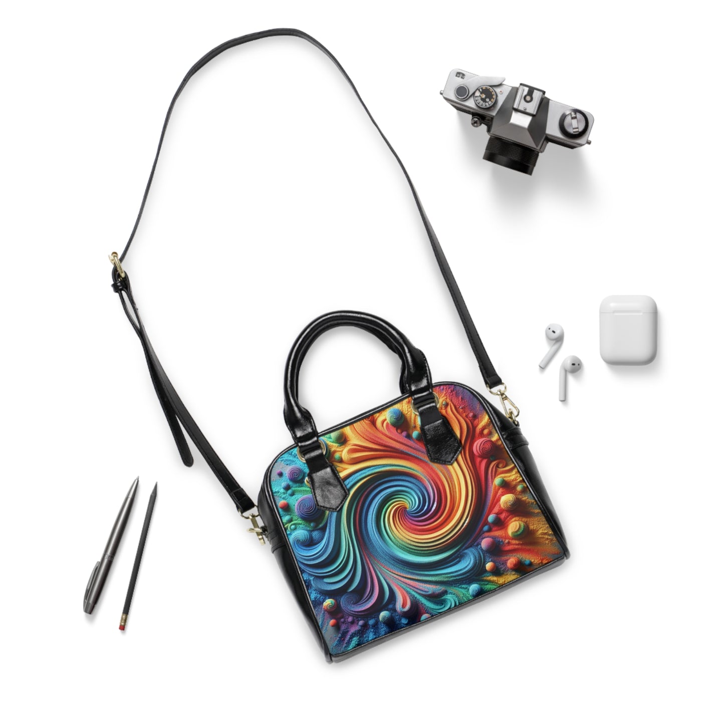 Rainbow's Zen Sand Art Handbag/Shoulder bag.