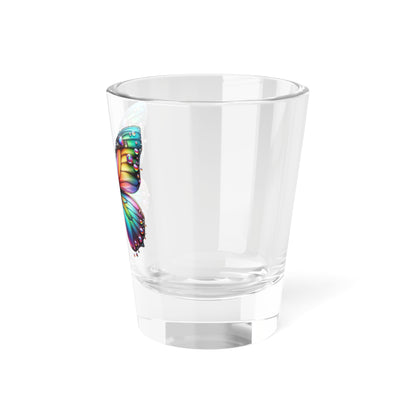 Rainbow Butterfly Shot Glass