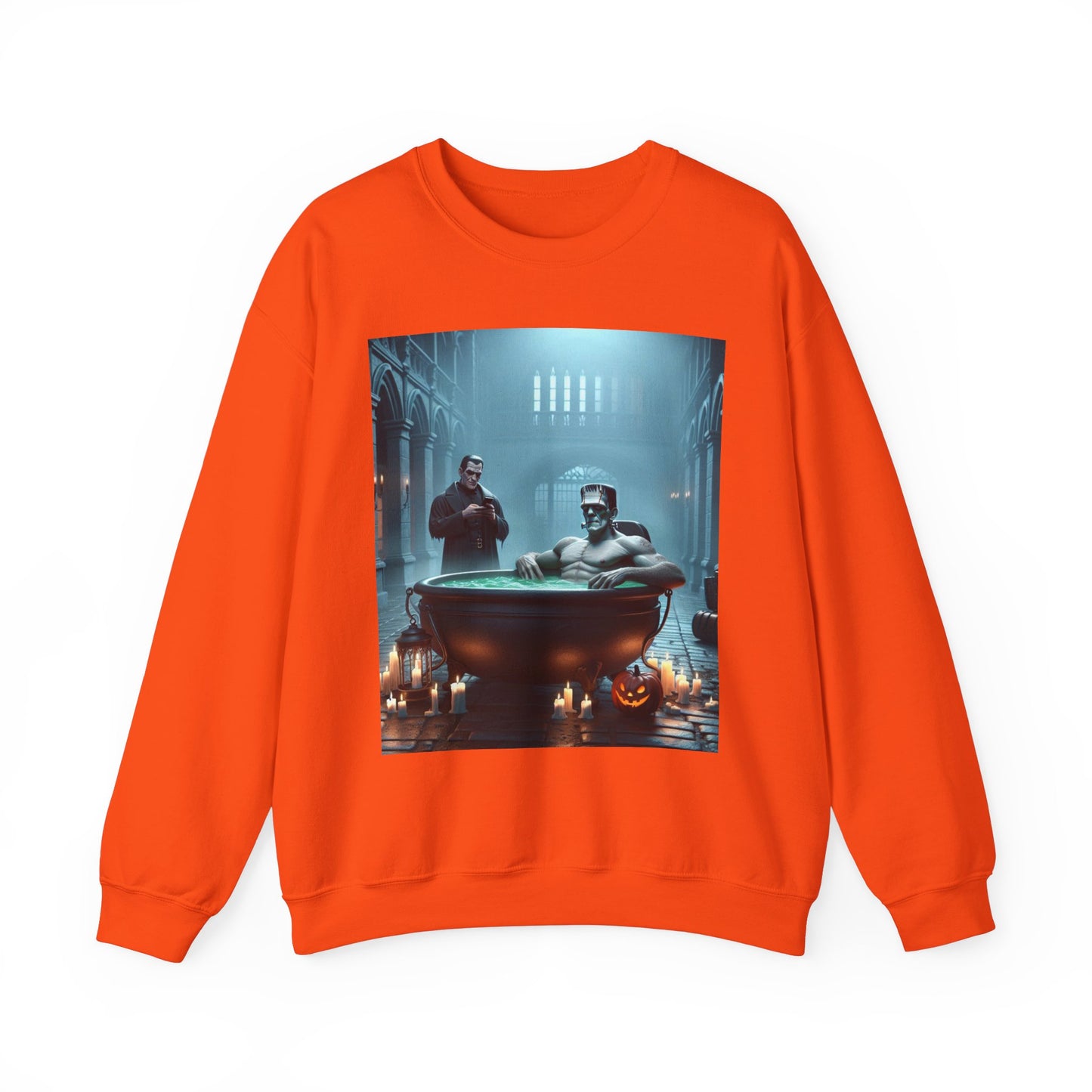 Frankenstein Hot Tub Halloween Sweatshirt