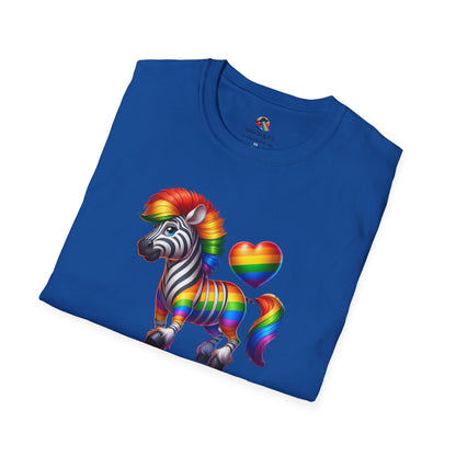 Pride T-Shirt Collection Rainbow Zebra!