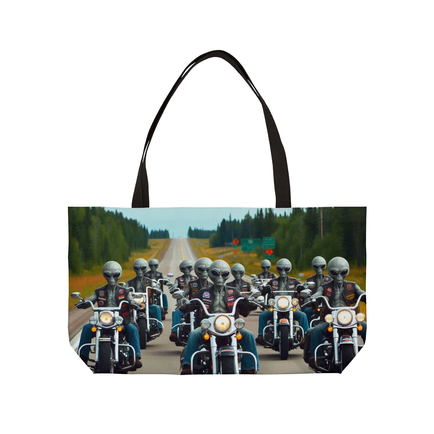 Alien Bike Club Weekender Tote