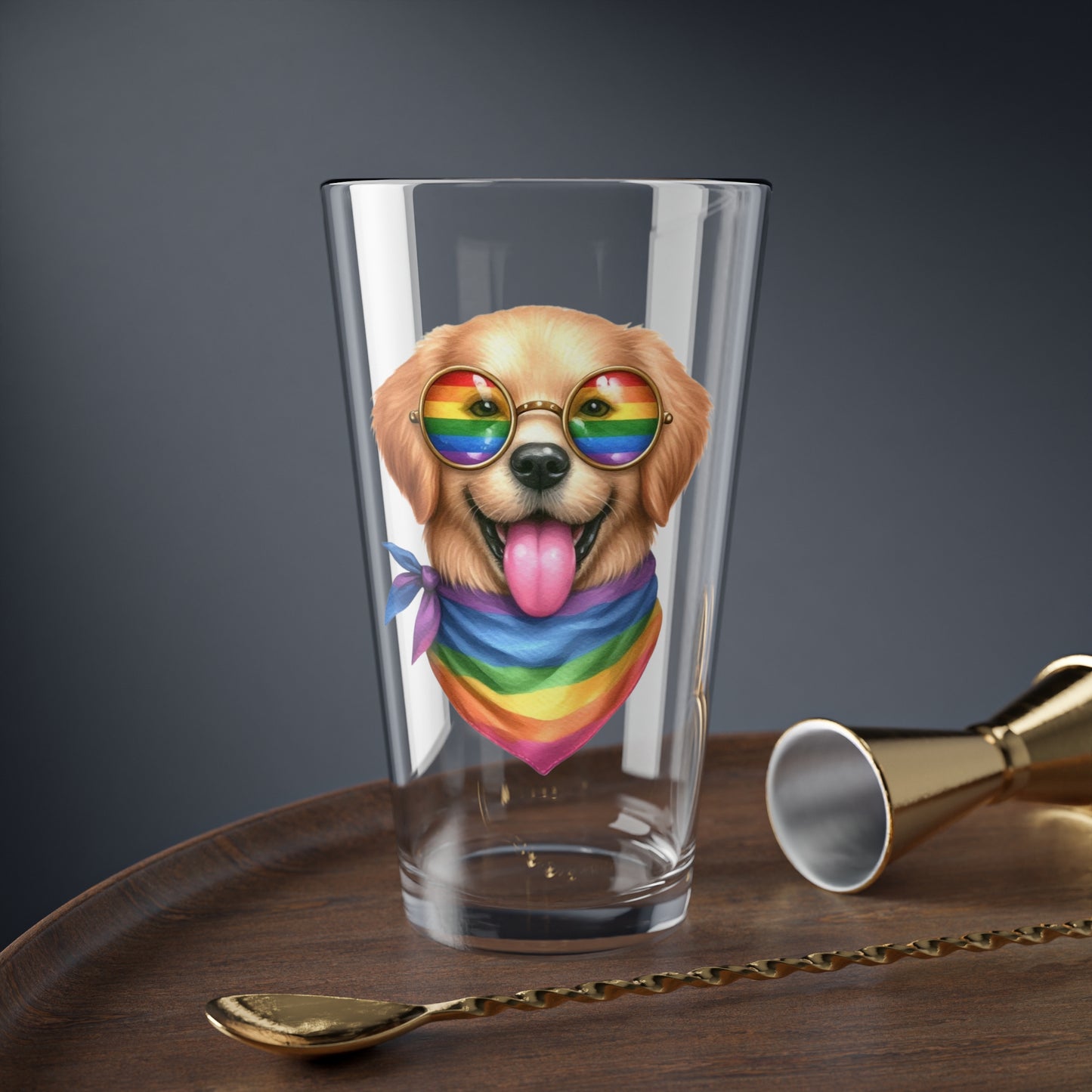 Pride Mixing Glass-Dog