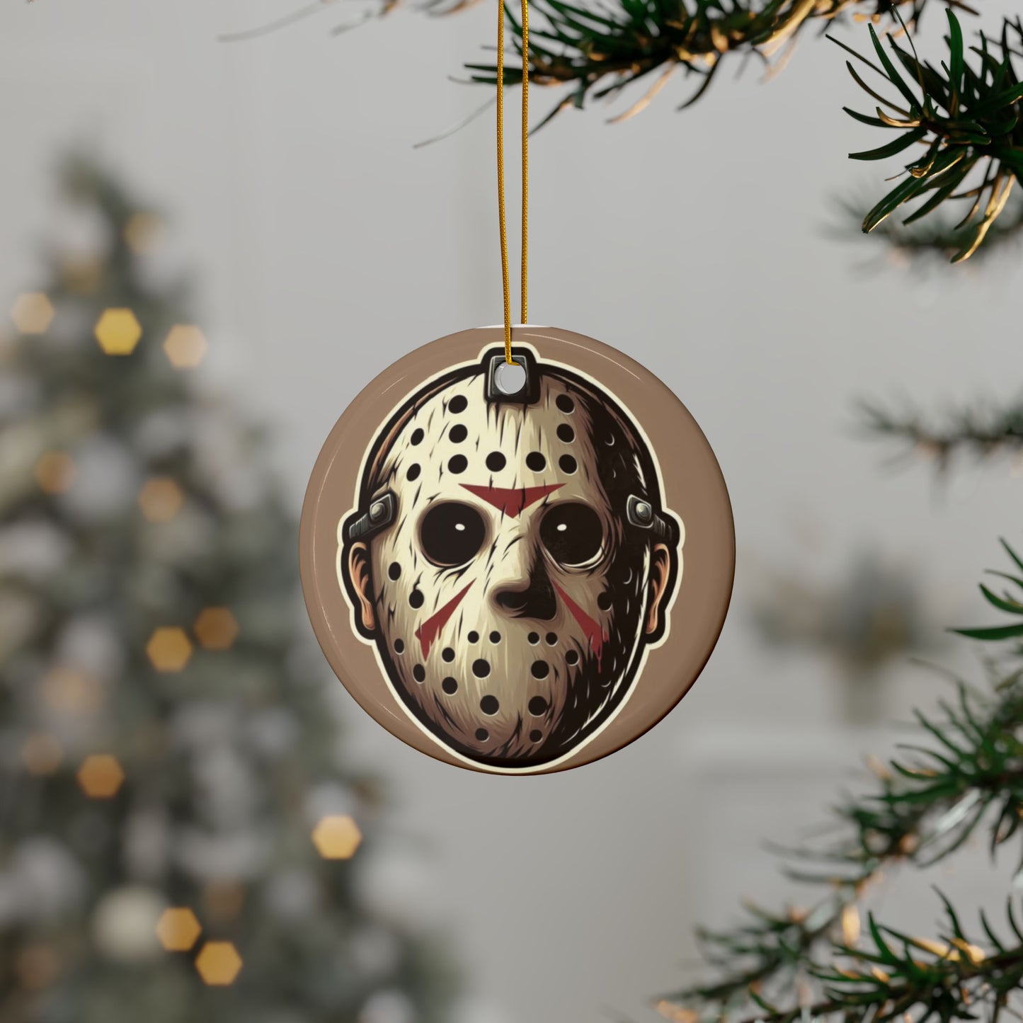 Halloween Jason Ceramic Ornament