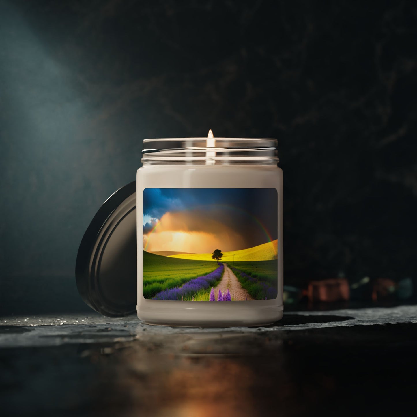 Every Storm has a Rainbow..Somewhere Scented Soy Candle