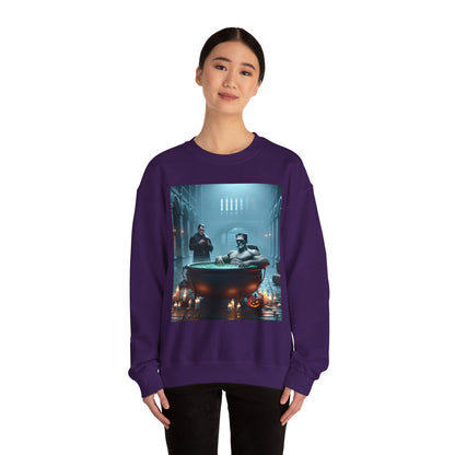 Frankenstein Hot Tub Halloween Sweatshirt
