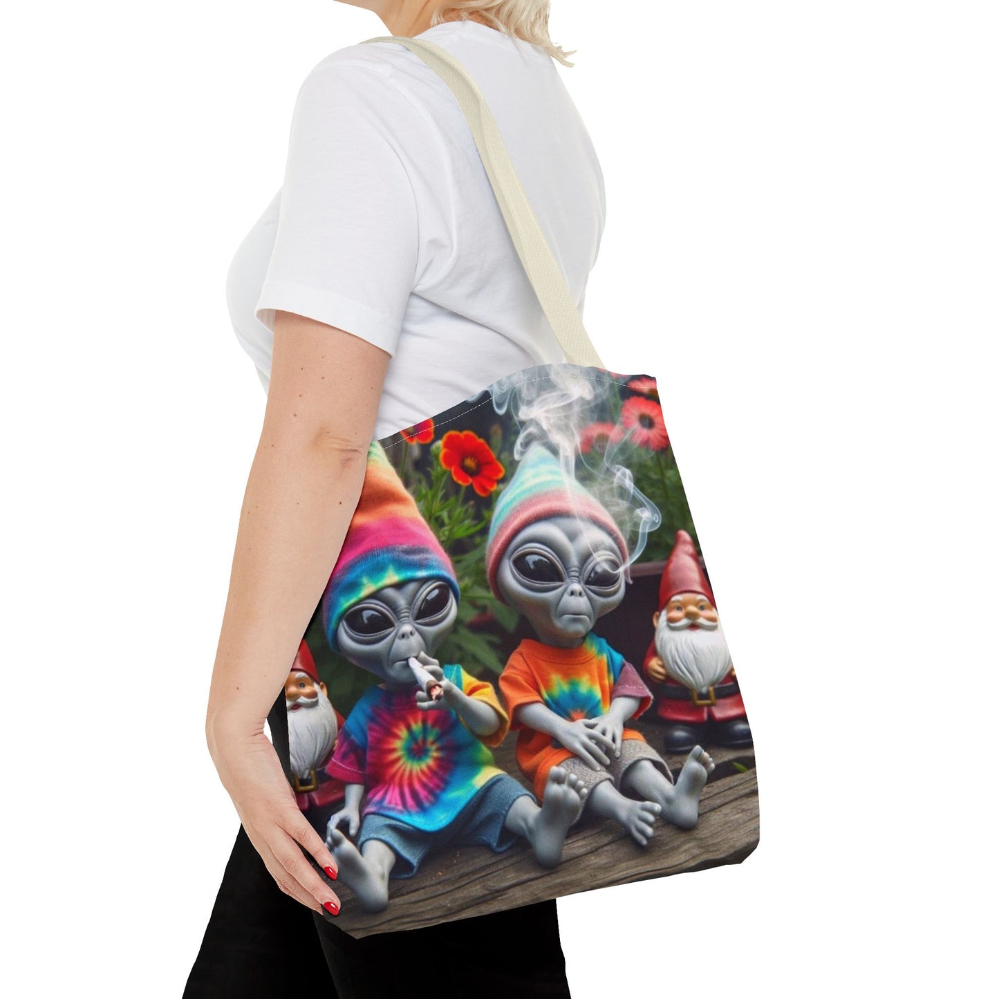 Aliens Celebrating 420 Tote Bag